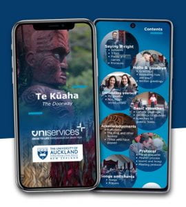 Image of the Te Kuaha app showing its functionality